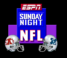 Заставка игры ESPN Sunday Night NFL